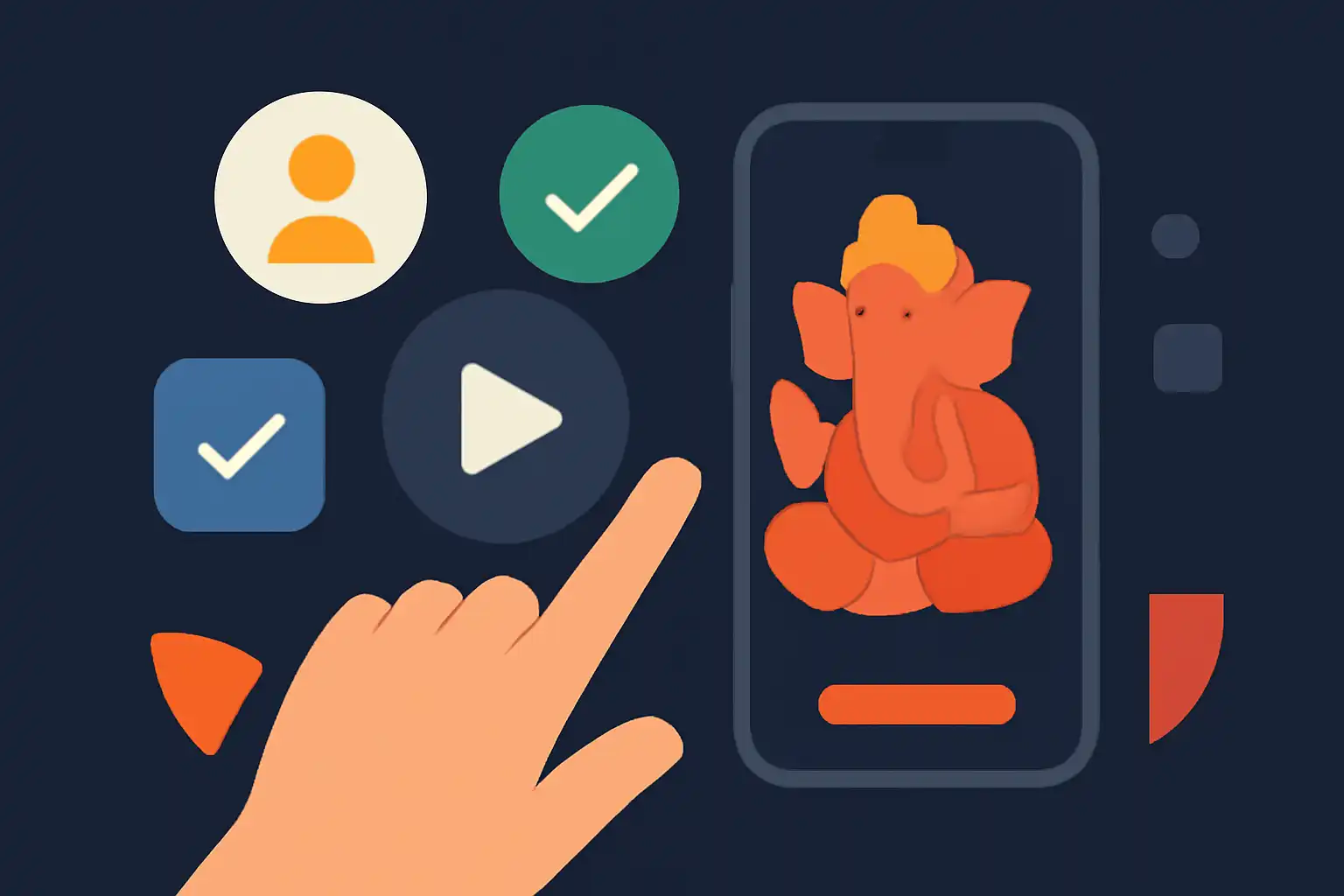 Hero illustration: Getting Started With shri ganesh game