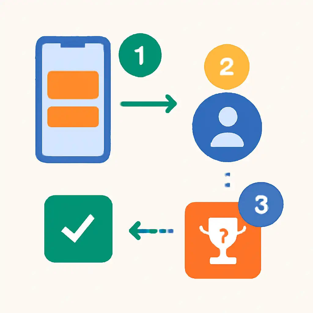 Annotated step diagram: draw timings process with numbered callouts, Shri Ganesh