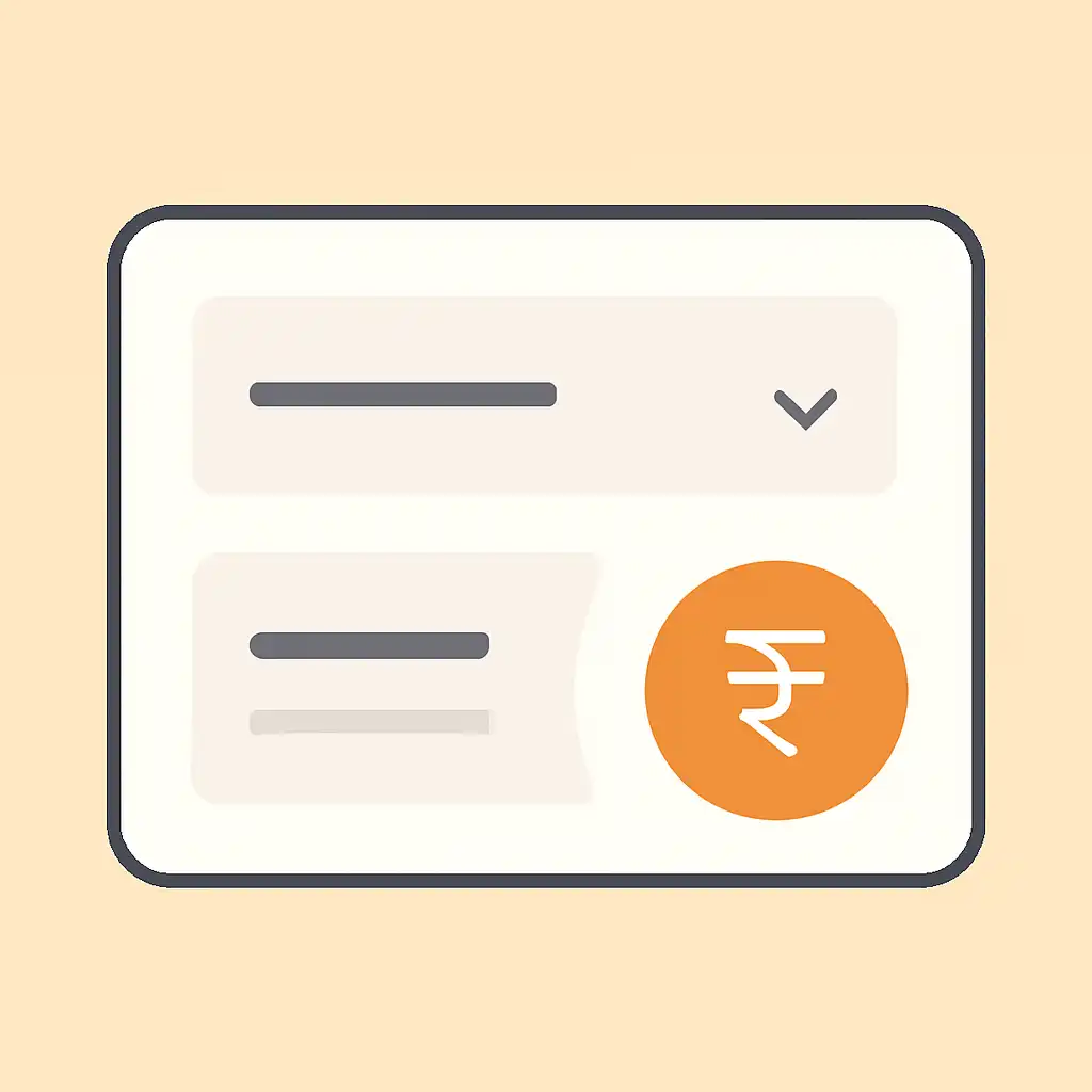 Close-up of button or form field for payout timings, Shri Ganesh